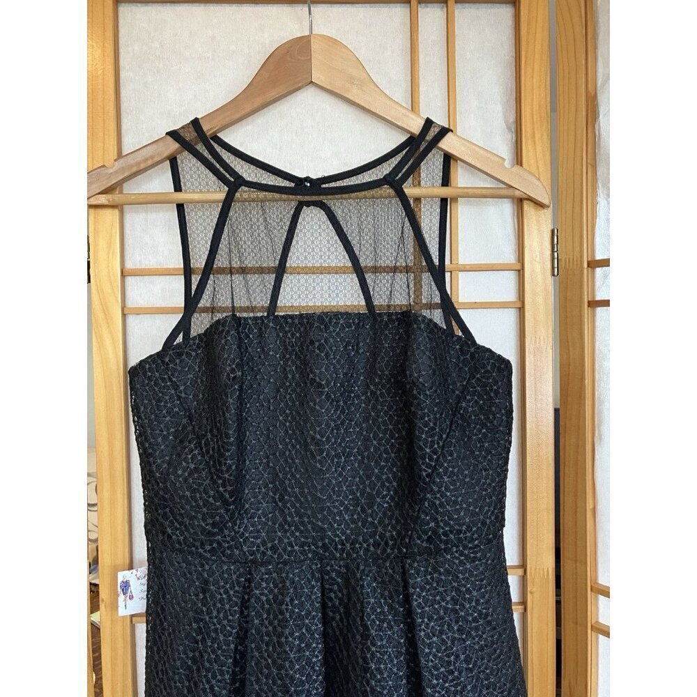 NWT Eva Franco Women’s Black Illusion Top Cocktail Dress, Size 4 MSRP $265 - Picture 14 of 14